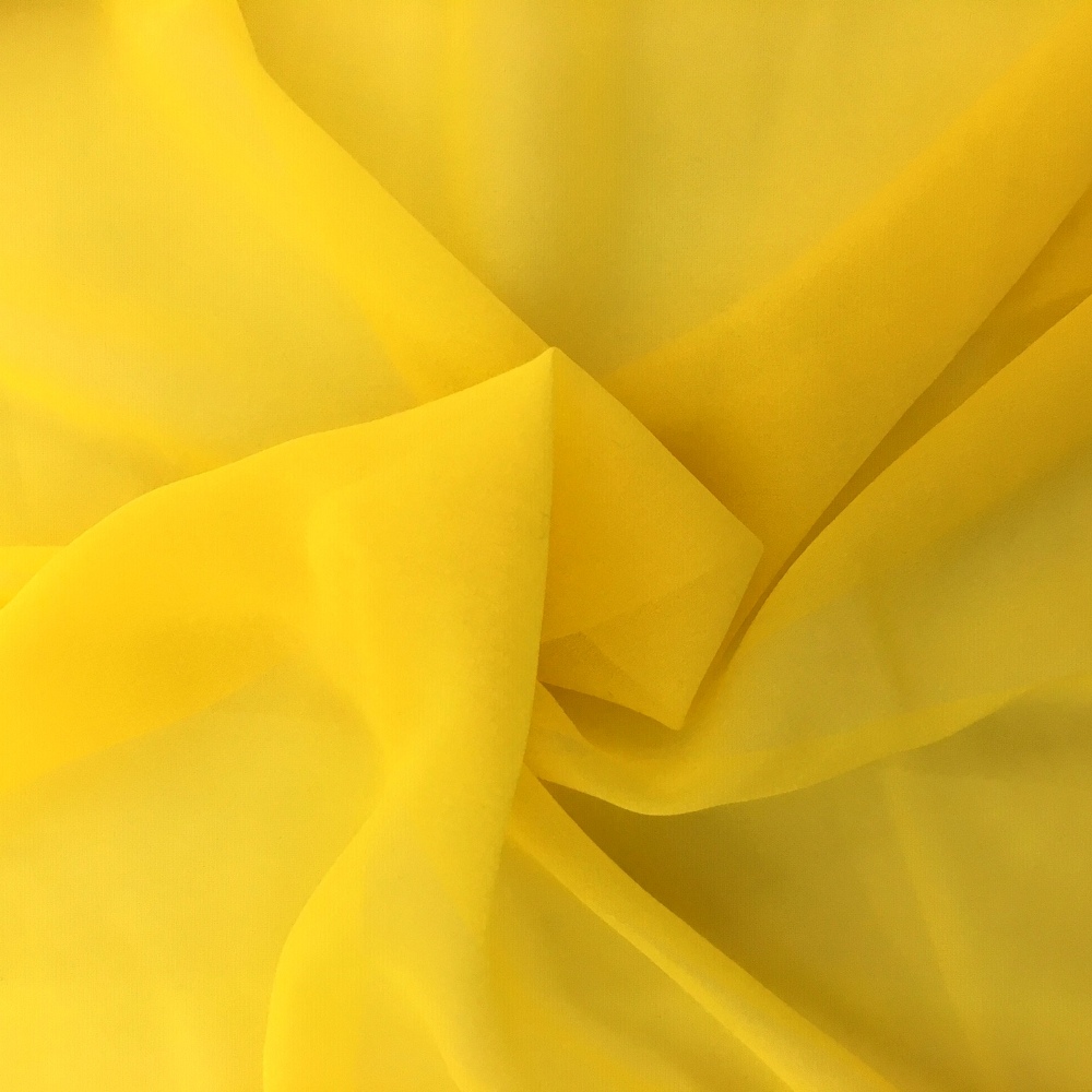 Chiffon Fabric Yellow
